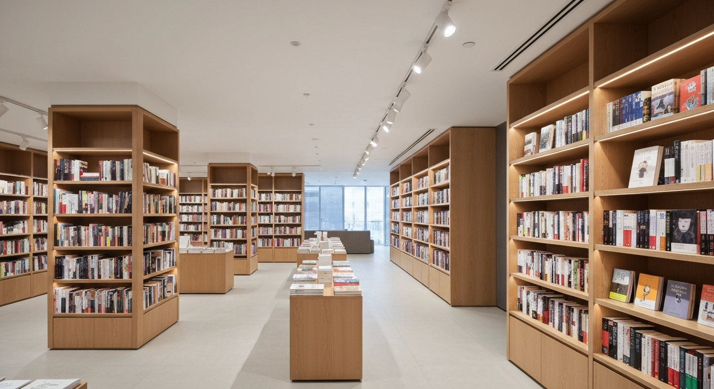 แทรคไลท์ร้านหนังสือ spotlight ส่องชั้นหนังสือ Striva