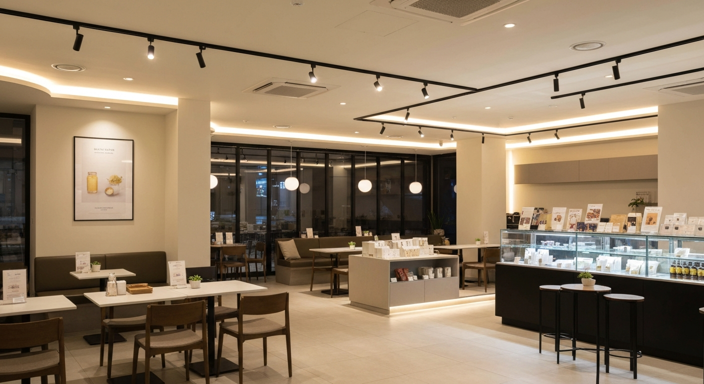 แทรคไลท์สำหรับร้านกาแฟ Striva