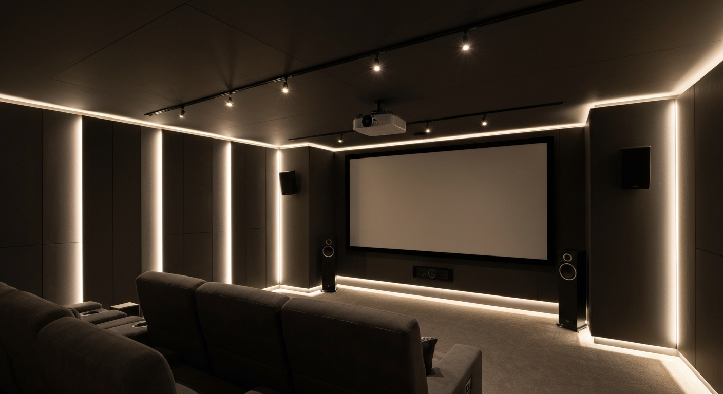 แทรคไลท์ Home Theater ห้องดูหนัง Striva